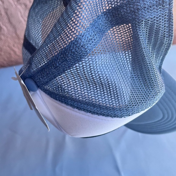 Blue and White Trucker Hat - Picture 2 of 5